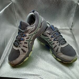 Asics Gray w/Blue & Green Trim Sneakers Women's Size 8.5